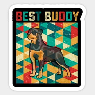 Best Buddy Rottweiler Sticker